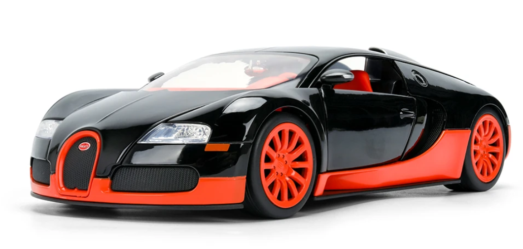 2011 Bugatti Veyron (Black/Orange) Diecast 1/24th