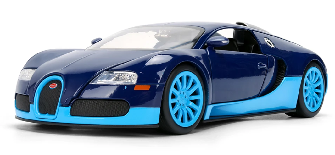 2011 Bugatti Veyron Blue Diecast 1/24th
