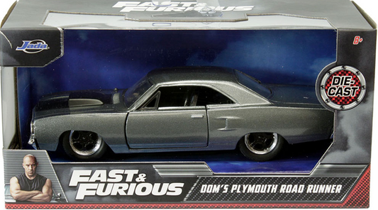 Dom's Plymouth Road Runner Silver Diecast 1/24th
