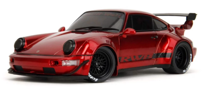 RWB Porsche Red Chrome Diecast 18th