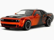 2015 Dodge Challenger SRT Hellcat Redeye Orange/Black 1/18