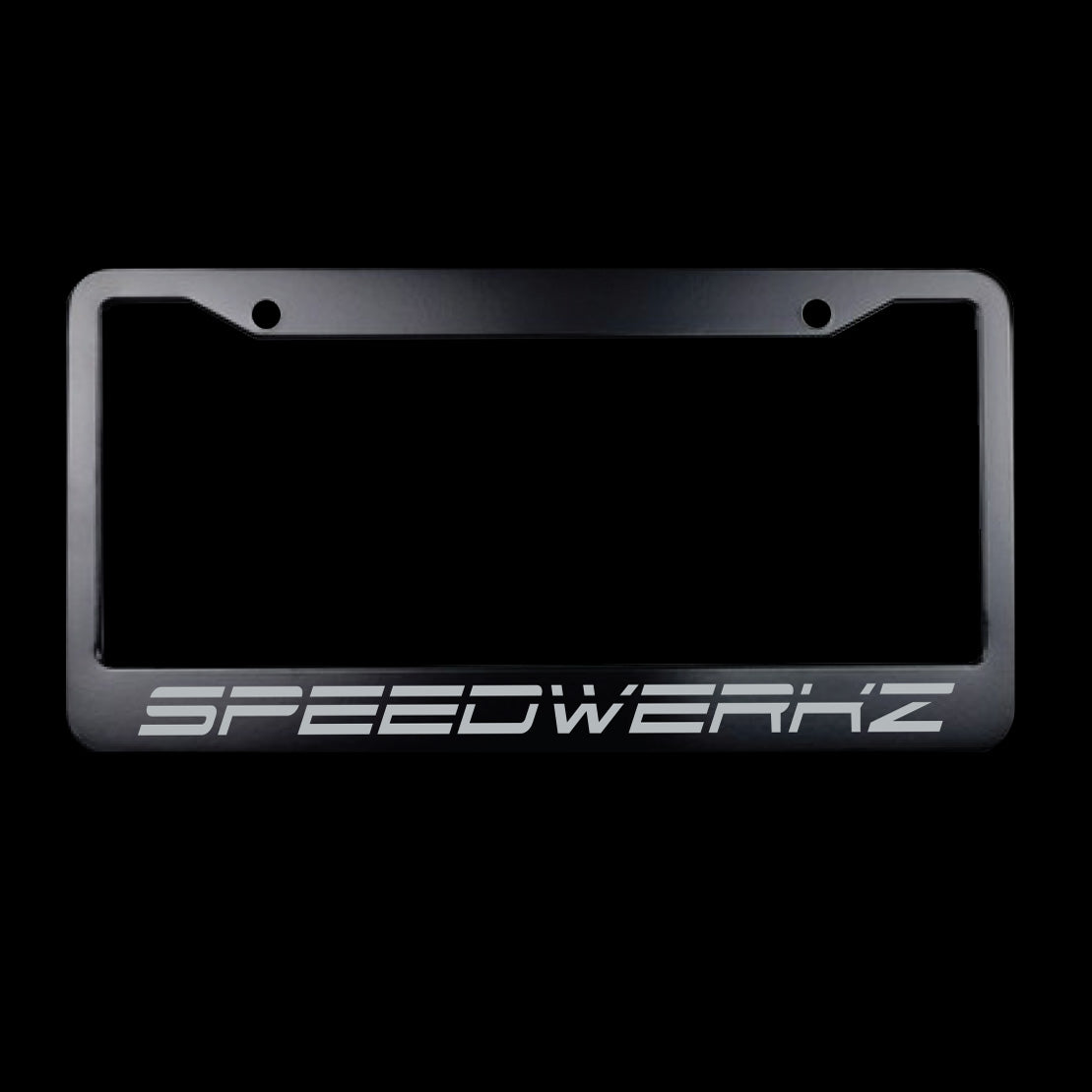 Speedwerkz license plate cover for a car