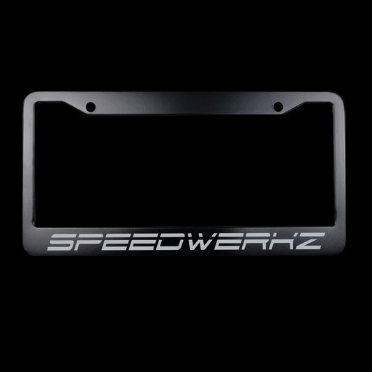 Speedwerkz license plate cover for a car