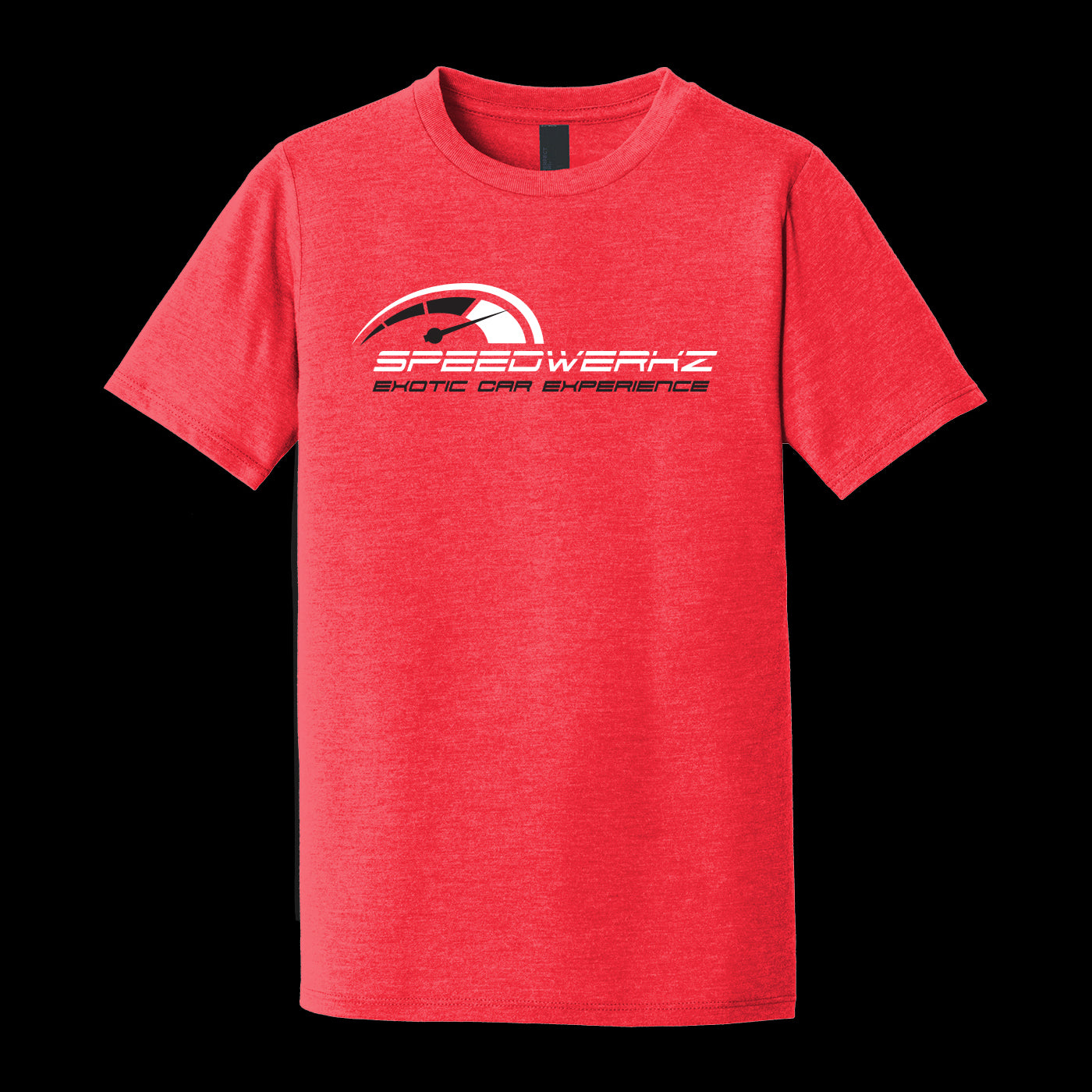 red youth T-Shirt with Speedwerkz logo in white