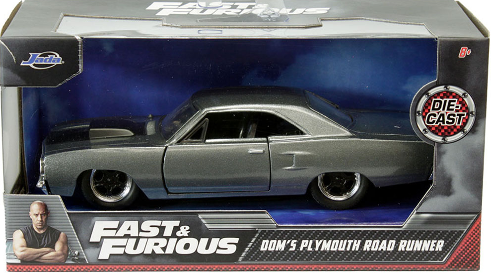 Dom's Plymouth Road Runner Silver Diecast 1/24th