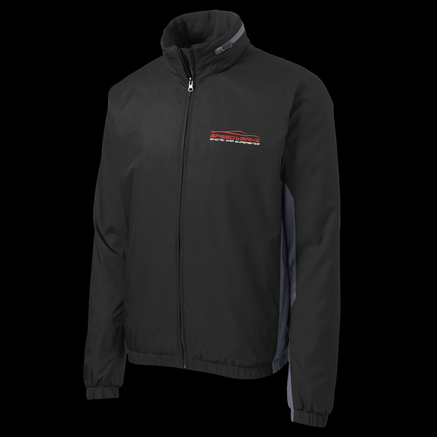 Black/Grey Windbreaker Jacket