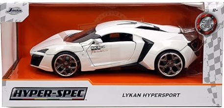 Lykan Hypersport White Diecast 1/24th