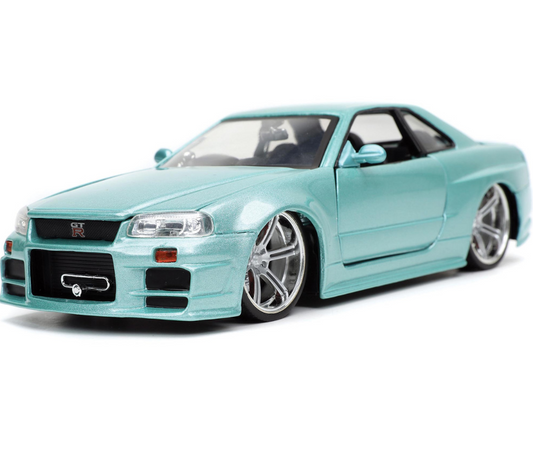Nissan GTR R34 Teal 1/24