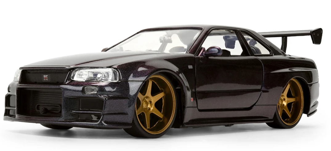 1999 Nissan Skyline GT-R R34 Diecast 1/24th Purple