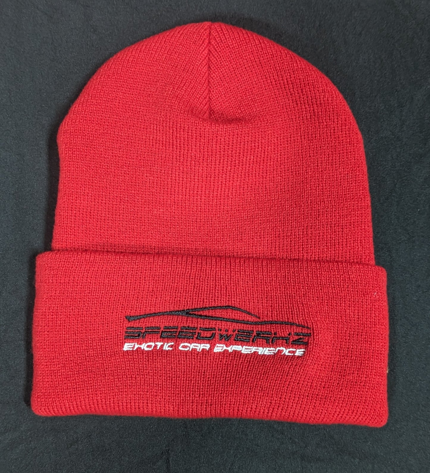 Speedwerkz Classic Cuffed Beanie (Red)