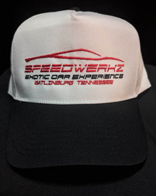 Speedwerkz Cream with Black Bill Hat