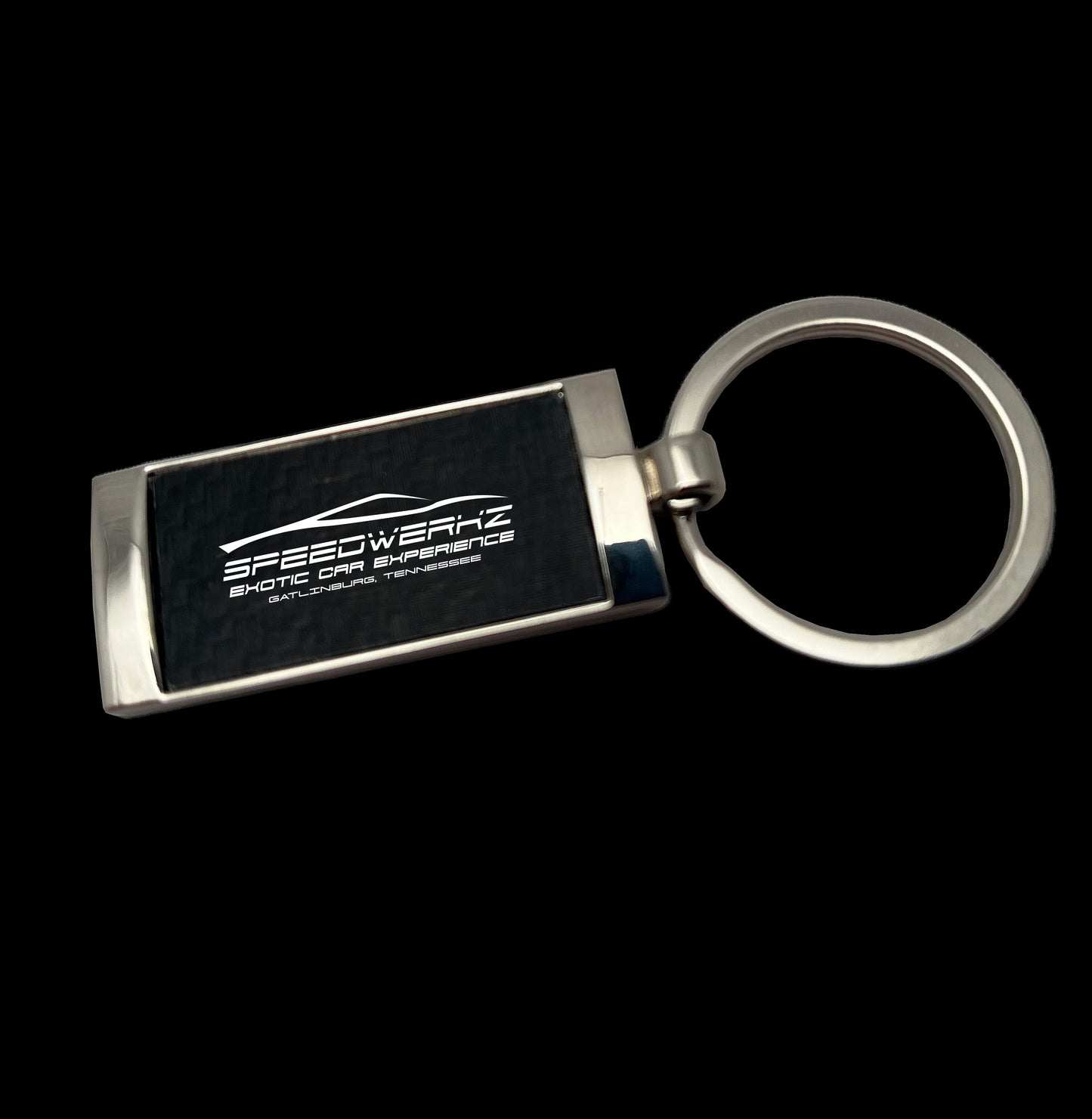 Speedwerkz Silver/Black Keyring