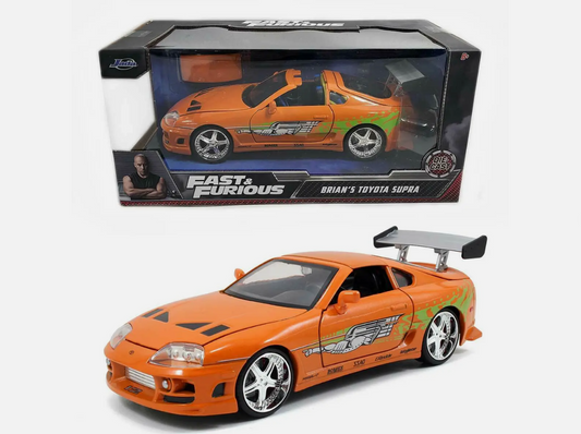 Toyota Supra Orange Fast and Furious Diecast 1/32nd
