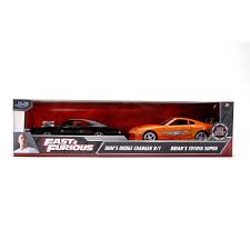 Dom's Dodge Charger/ Brian's Toyota Supra Orange Pair 1/32